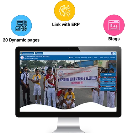 Build a school website in minutes with scientific study school website management