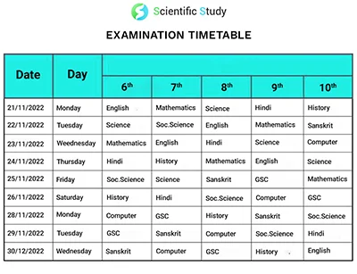 Scientific study school managment software  - online time table management